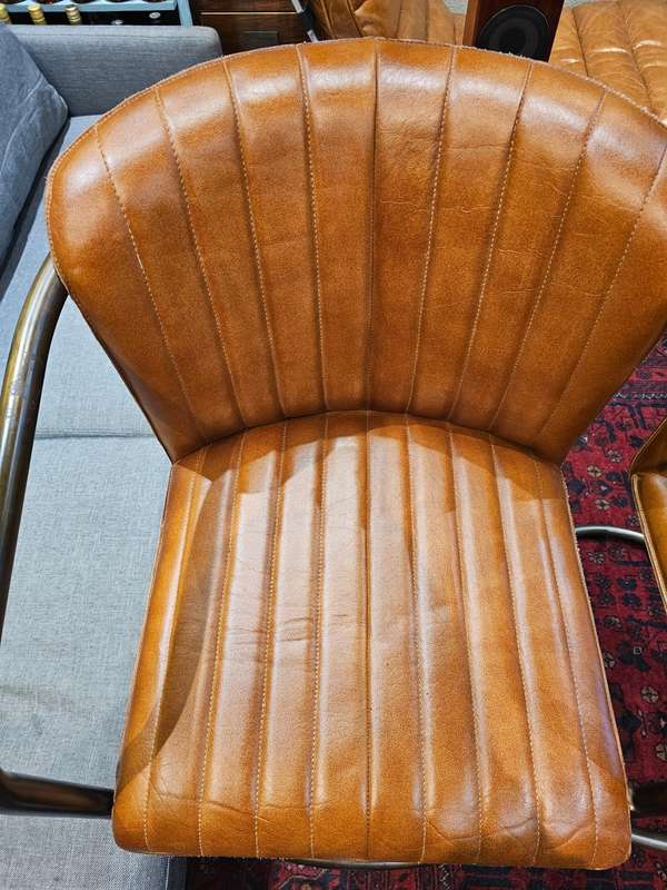 Arizona Leather Tall Bar Chairs