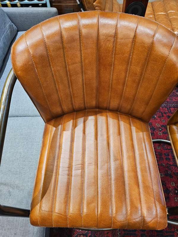 Arizona Leather Tall Bar Chairs