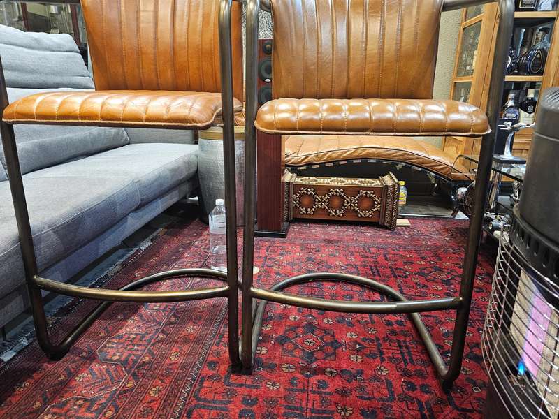 Arizona Leather Tall Bar Chairs
