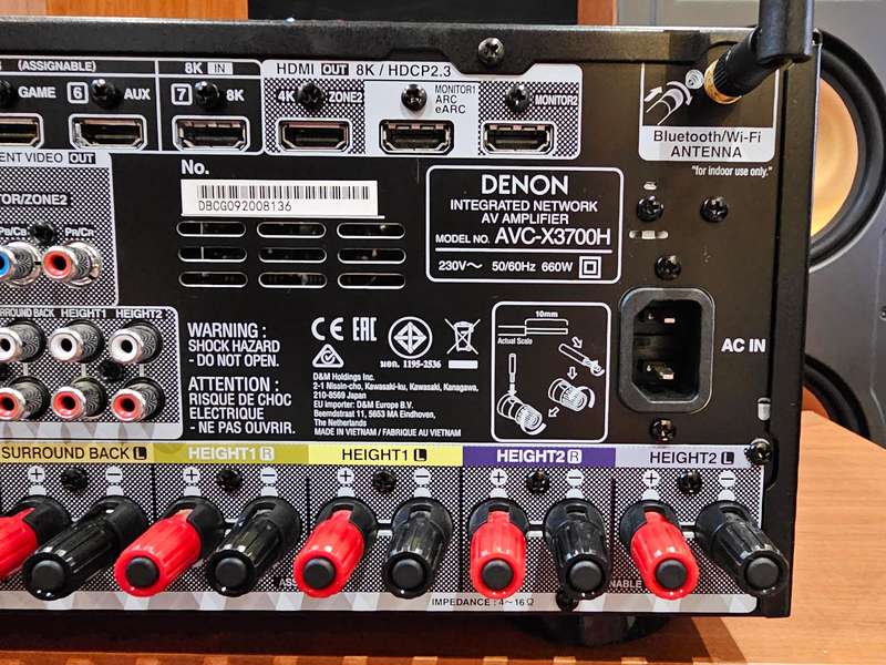 Denon AVC-X3700H 9.2ch 8K AV Receiver