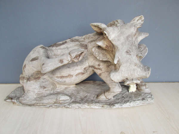African Elephant Driftwood Sculpture