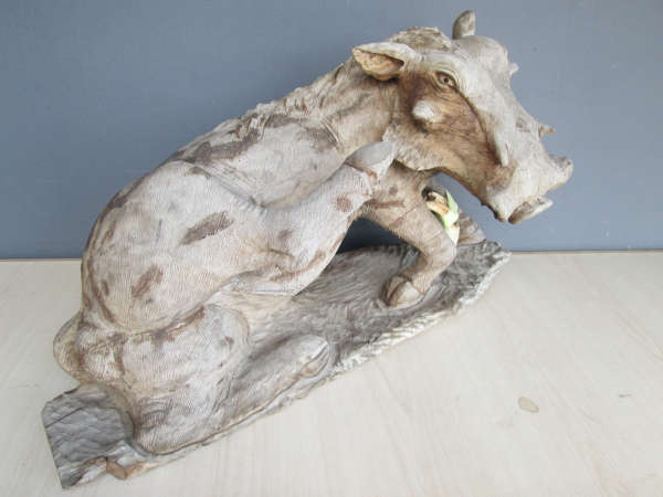 African Elephant Driftwood Sculpture