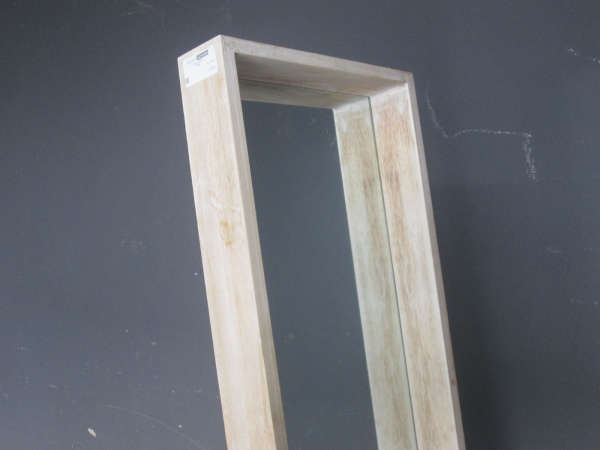 Washed Light Wood Chival Standing Mirror
