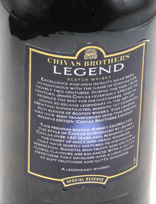 Chivas Brothers Legend Special Reserve Batch No. LD 00120