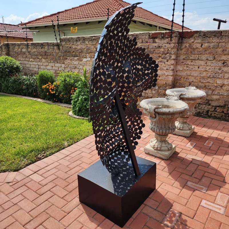 Metal Washers Mask Sculpture