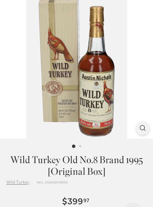 Wild Turkey Old No. 8 Brand Kentucky Straight Bourbon Whiskey