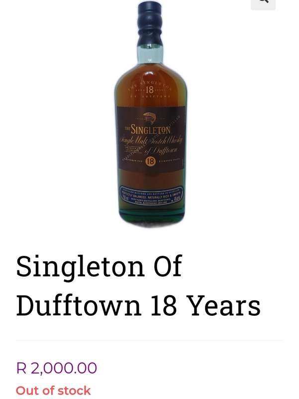 Singleton of Dufftown 18 years Single Malt Whisky