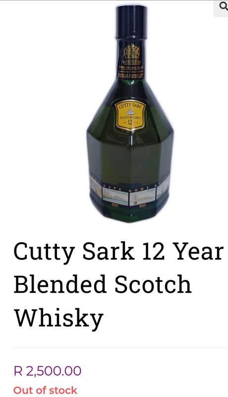 Cutty Sark 12 year Blended Scotch Whisky