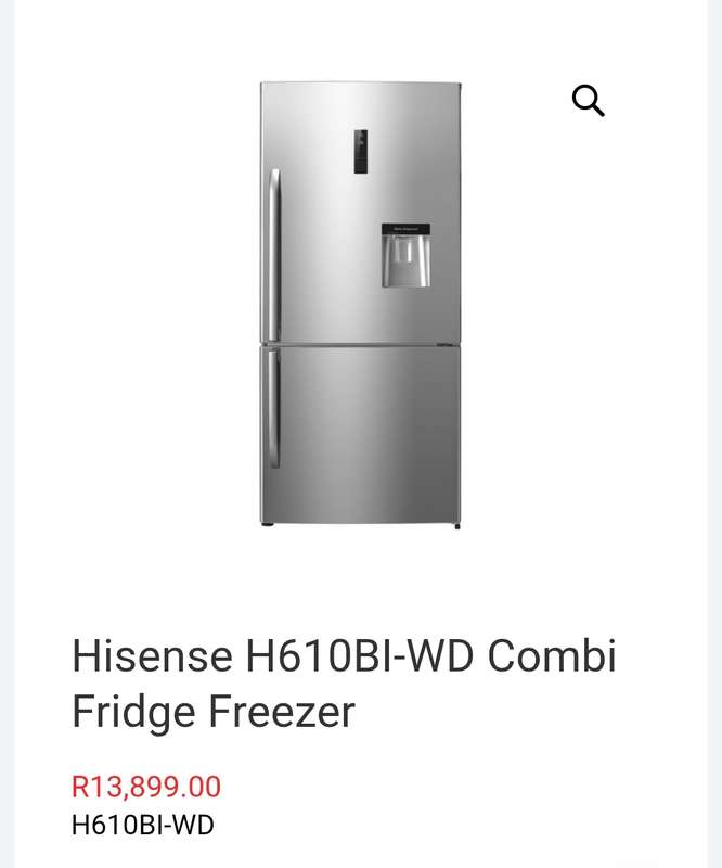 Hisense H610BI-WD Combi Fridge Freezer