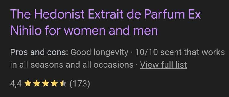 Ex Nihilo The Hedonist Extrait De Parfum