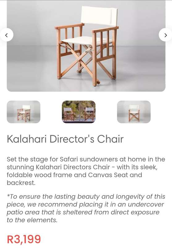 Director's Chairs (x2)