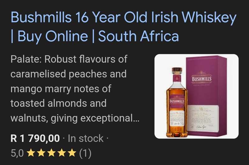 Bushmills Malt 16 Year Old Whisky