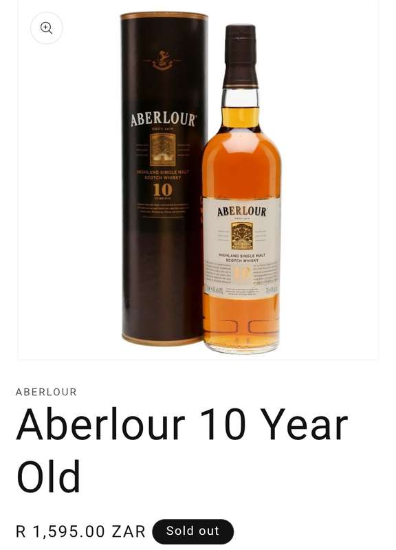 Aberlour 10 Year old Highland Single Malt Scotch Whisky