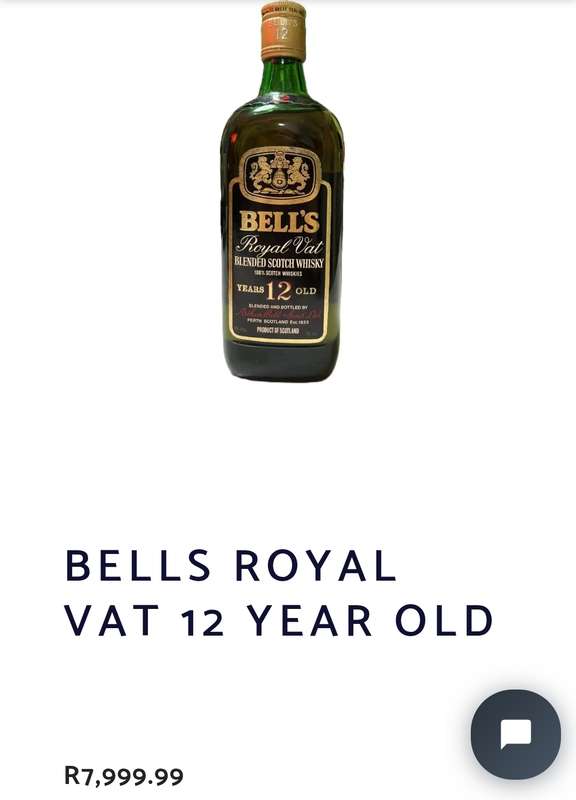 Bells Royal Vat 12 Year Old Whisky - Imported and bottled in the US by James B Beam Import Corp