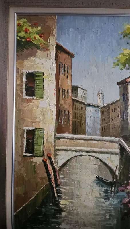 Large Framed Oil Painting
