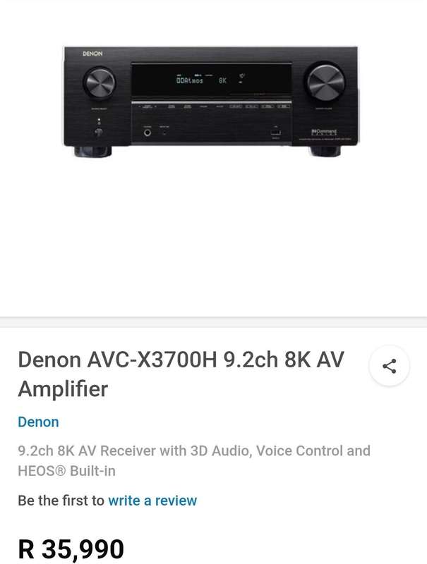Denon AVC-X3700H 9.2ch 8K AV Receiver