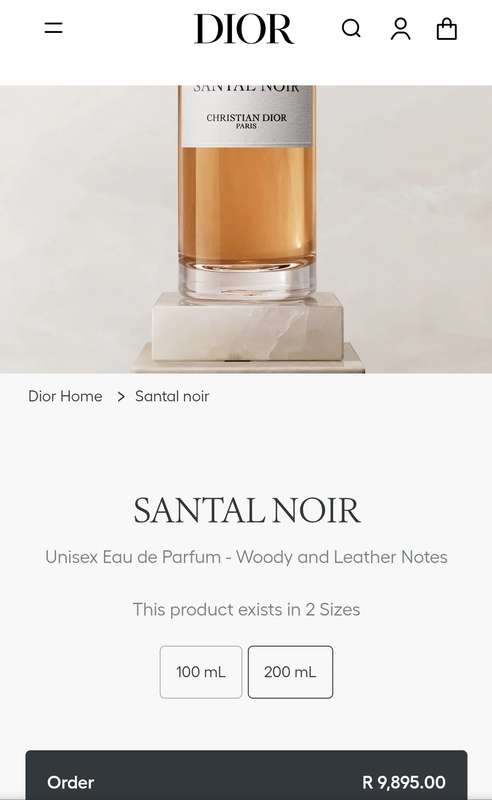 Christian Dior Santal Noir Perfume
