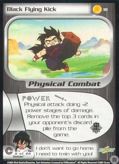 CCG Dragon Ball Z Collectable Cards - Black Flying Kick - No18