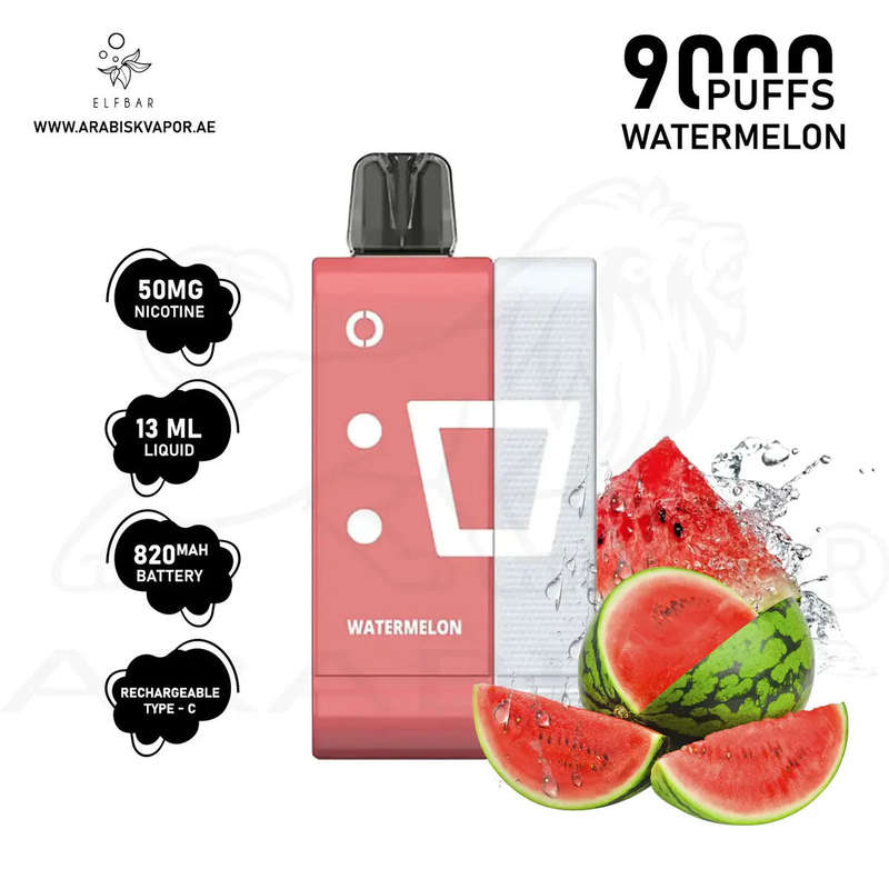 Elf Bar - EW9000 Disposable Vape Kit - 5% - Watermelon