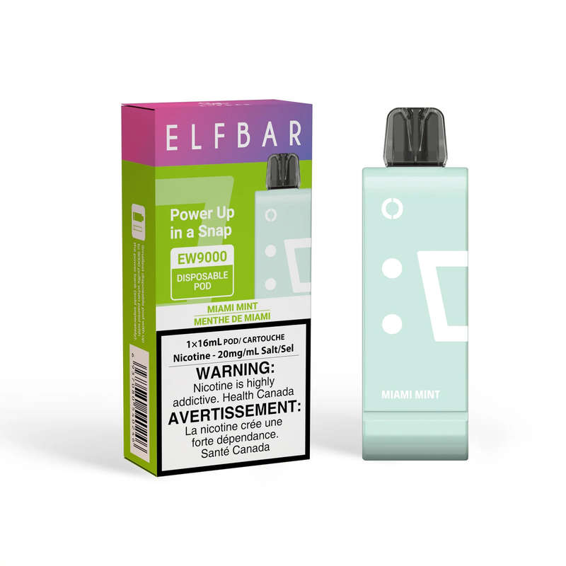 Elf Bar - EW9000 Disposable Vape Pod - 5% - Miami Mint