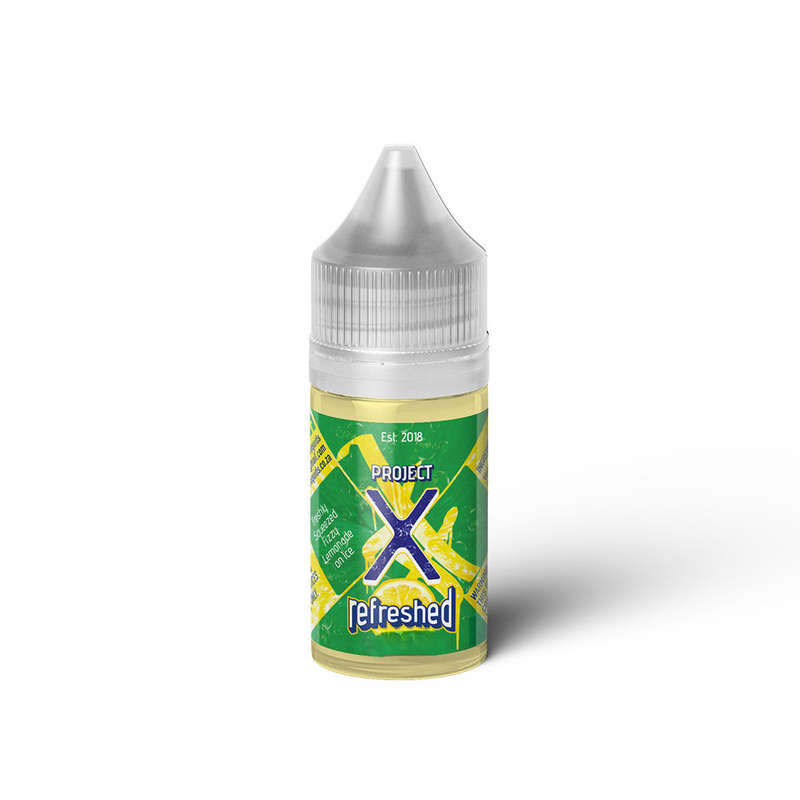 Refreshed 25mg 30ml - Project X - Nic Salt Vape E-Liquid