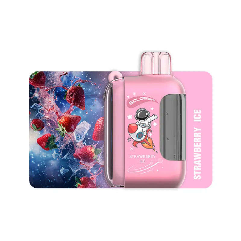 Strawberry Ice - Solo Bar Disposable Vape Kit 20000 Puffs