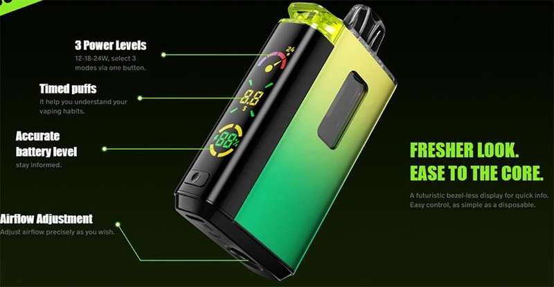 Voopoo - VRIZZ pod system 15ml - Spring Green Vape Pod Kit