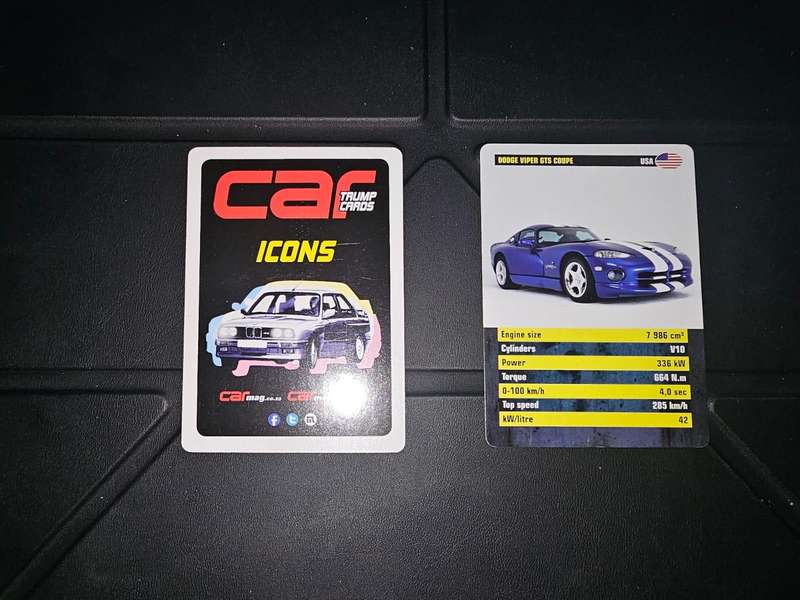 Car Magazine - Collectable Cards - Collection Old Pack