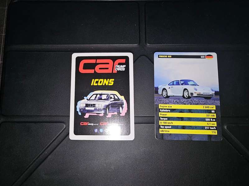 Car Magazine - Collectable Cards - Collection Old Pack
