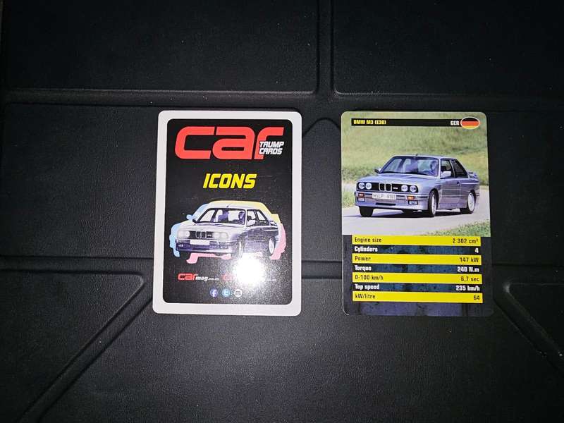 Car Magazine - Collectable Cards - Collection Old Pack