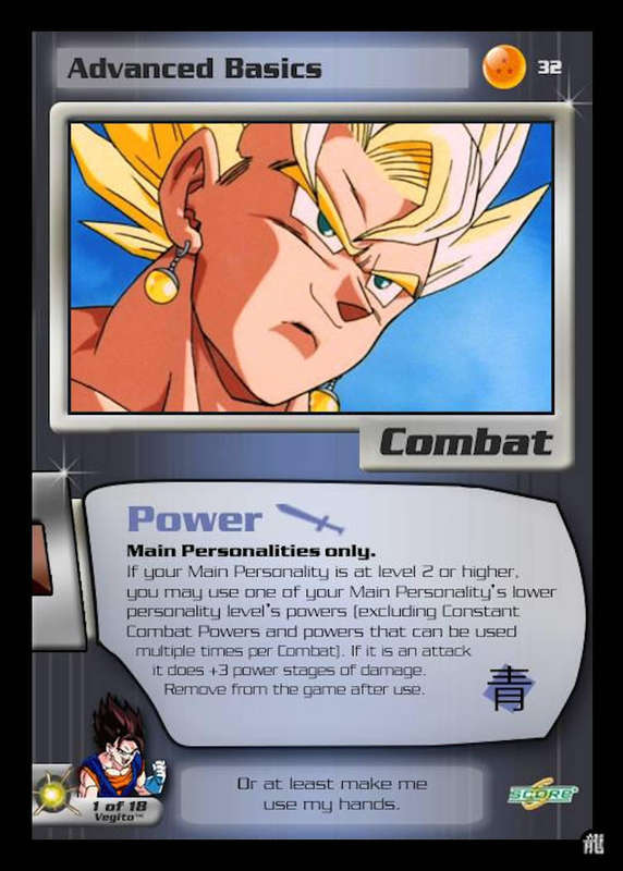 CCG Dragon Ball Z Collectable Cards - Advanced Basics - No032