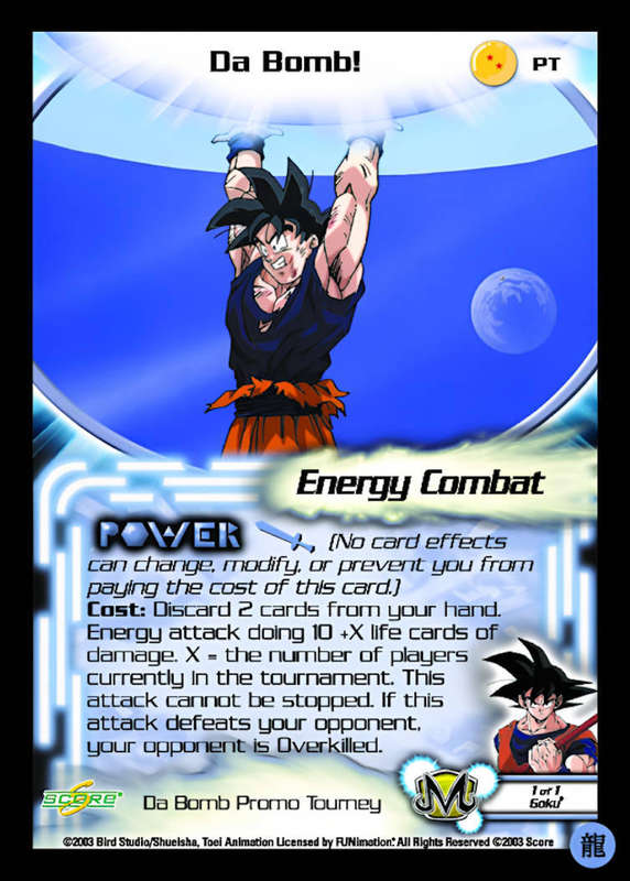 CCG Dragon Ball Z Collectable Cards - Da Bomb! - PT