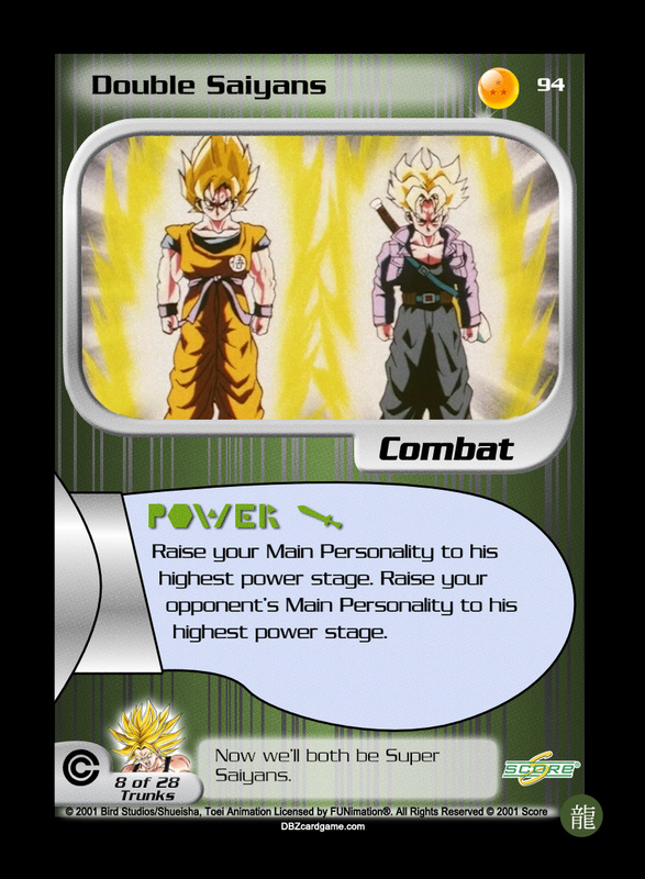 CCG Dragon Ball Z Collectable Cards - Double Saiyans - No94