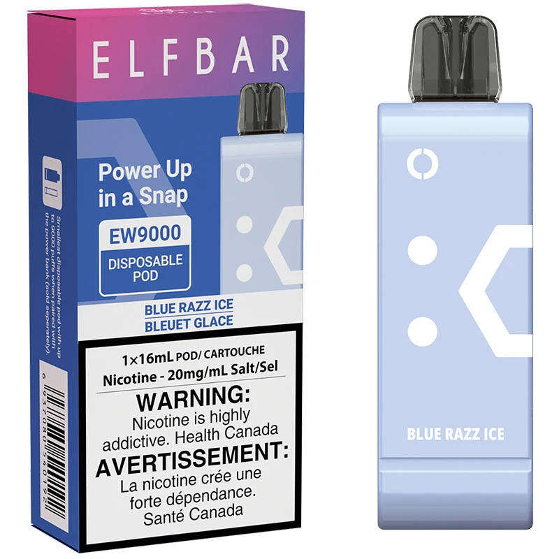 Elf Bar - EW9000 Disposable Vape Pod - 5% -Blue razz