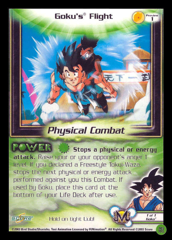 CCG Dragon Ball Z Collectable Cards - Goku's Flight - NoPreview1