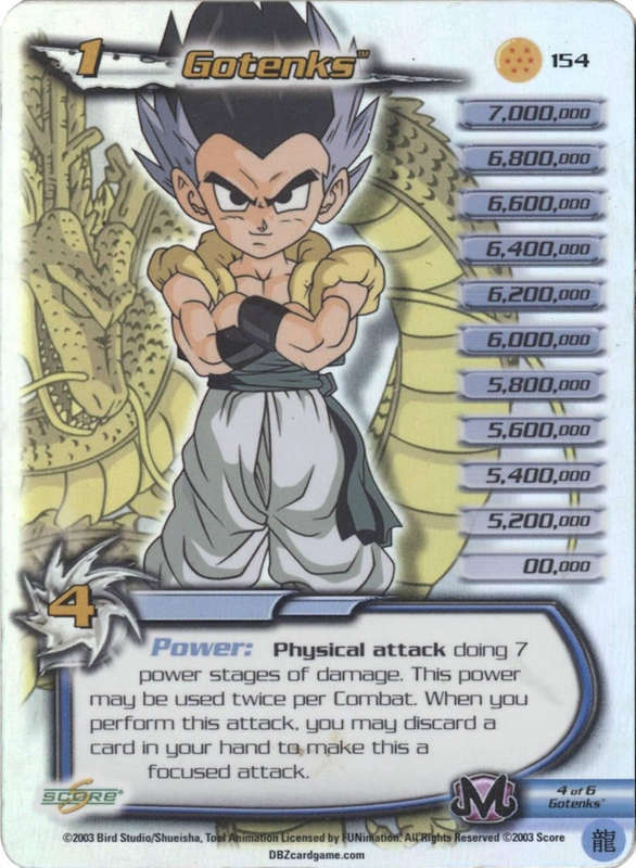 CCG Dragon Ball Z Collectable Cards - Gotenks - No154