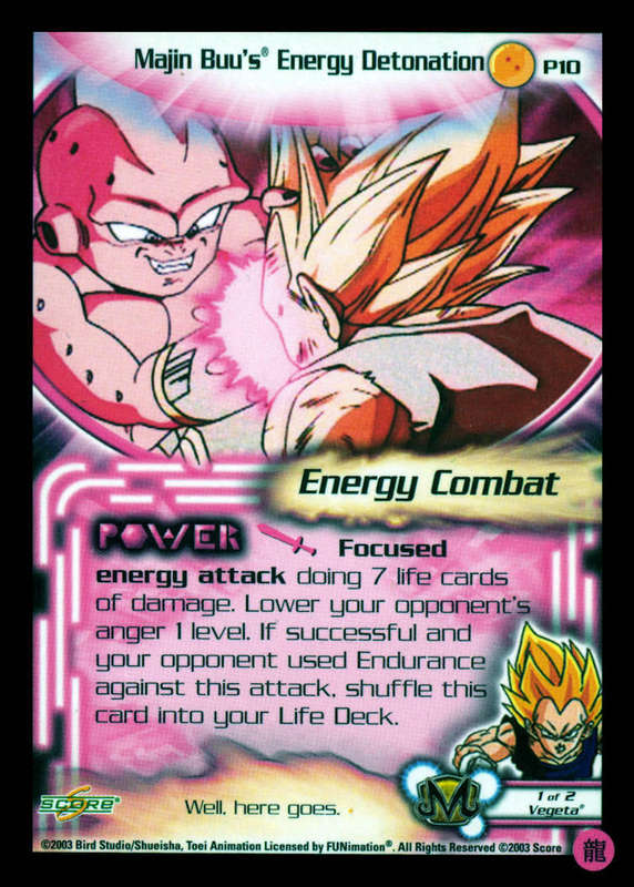 CCG Dragon Ball Z Collectable Cards - Majin Buu's Energy Detonation - NoP10
