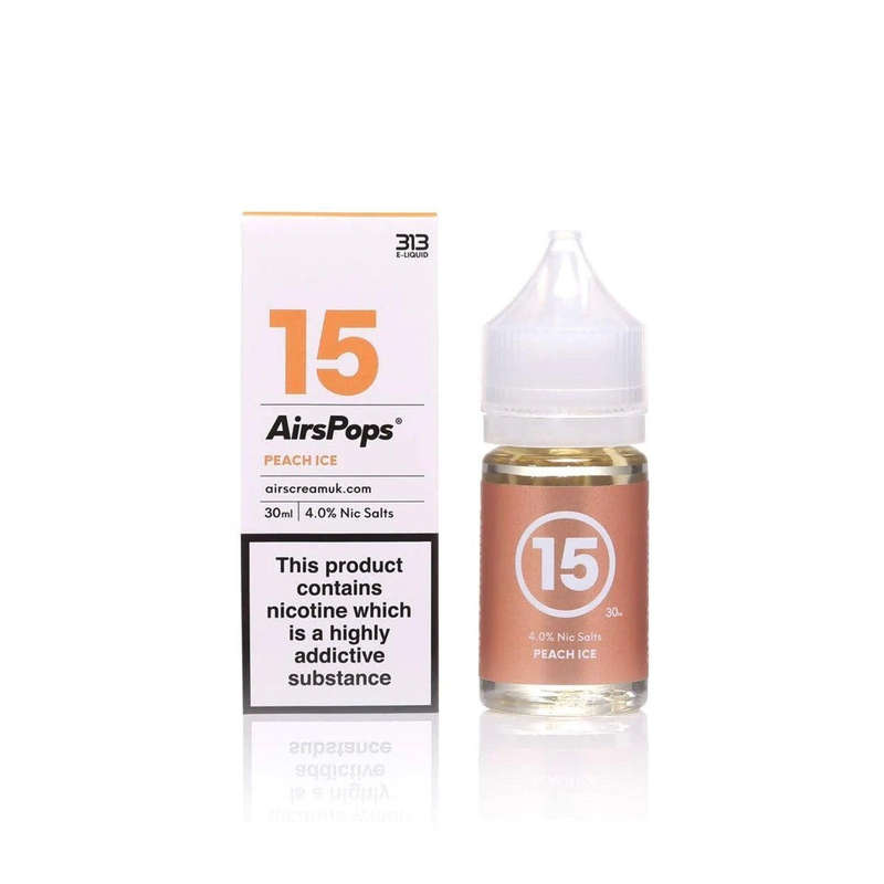 Peach Ice(15) 4% Airscream - Airpops 313 Vape E-Liquids 30ml