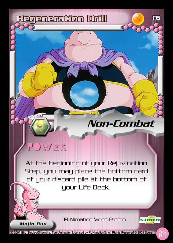 CCG Dragon Ball Z Collectable Cards - Regeneration Drill - NoF6