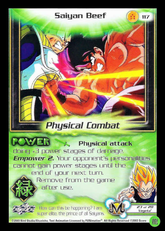CCG Dragon Ball Z Collectable Cards - Saiyan Beef - No117