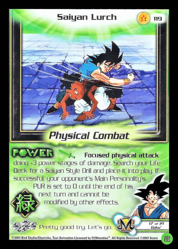 CCG Dragon Ball Z Collectable Cards - Saiyan Lurch - No119