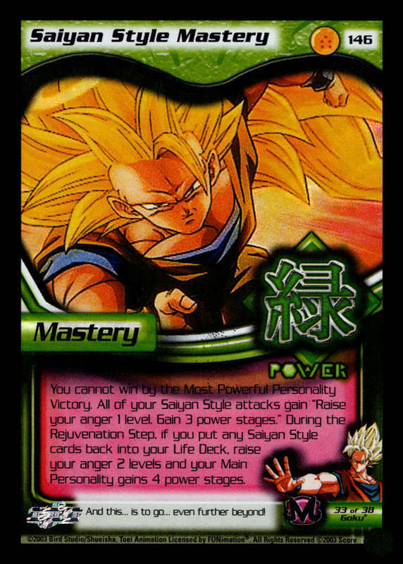 CCG Dragon Ball Z Collectable Cards - Saiyan Style Mastery - No146