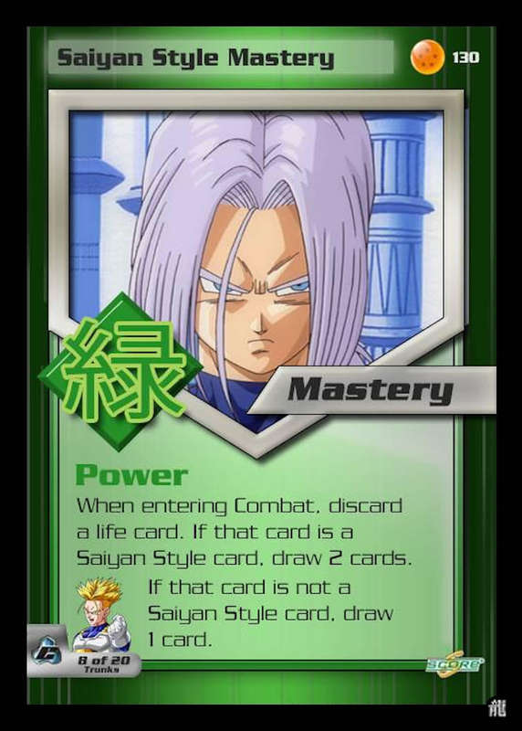 CCG Dragon Ball Z Collectable Cards - Saiyan Style Mastery - No130
