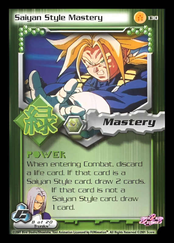 CCG Dragon Ball Z Collectable Cards - Saiyan Style Mastery - No130