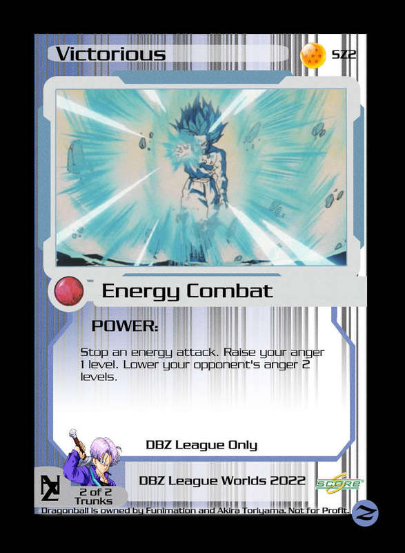 CCG Dragon Ball Z Collectable Cards - Victorious - NoSZ2
