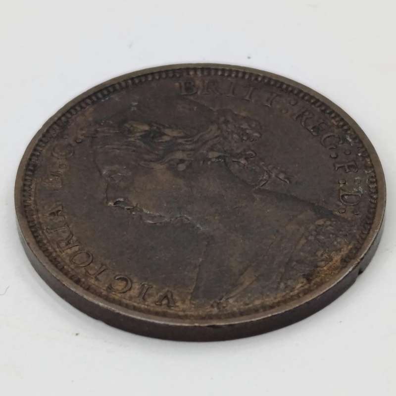 1881 Great Britain Half Penny - "H" mintmark - XF