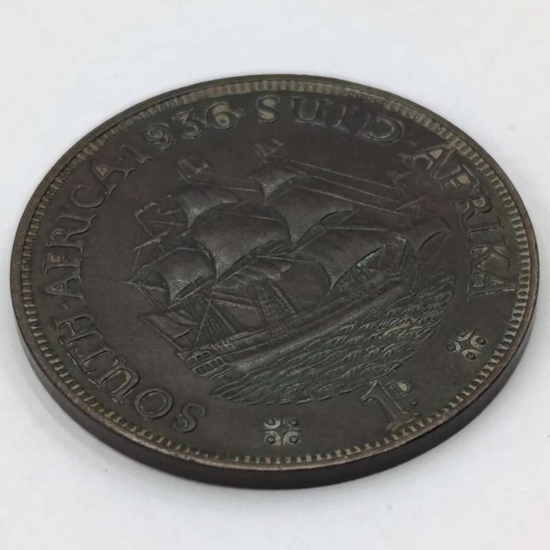 1936 SA Union George V one Penny - XF