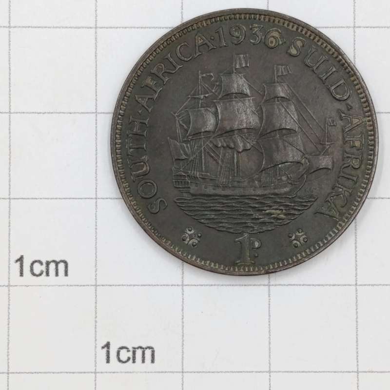 1936 SA Union George V one Penny - XF