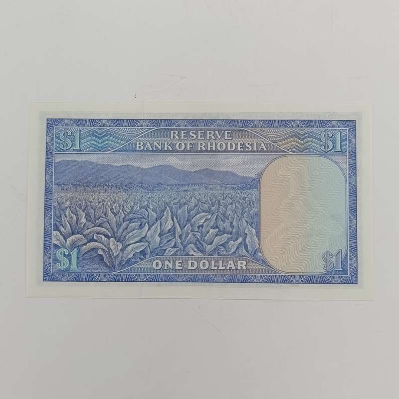 Rhodesia one dollar banknotes 2 August 1979 uncirculated consecutive lot of 4 notes