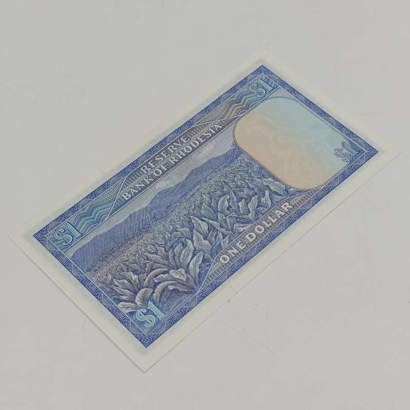 Rhodesia one dollar banknotes 2 August 1979 uncirculated consecutive lot of 4 notes